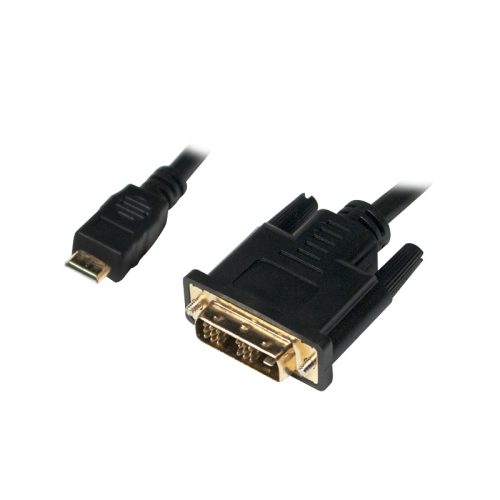 LOGILINK Mini-HDMI apa   DVI-D kábel apa, 1.0 m