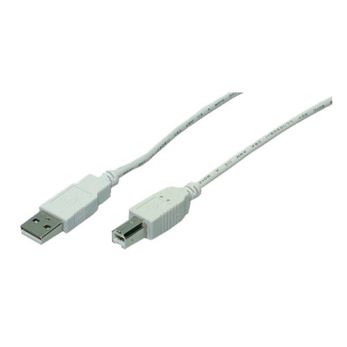 Logilink USB 2.0 kábel, USB-A/M - USB-B/M, szürke, 3 m