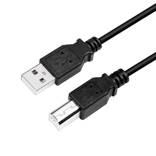 Logilink USB 2.0 kábel, USB-A/M - USB-B/M, fekete, 5 m