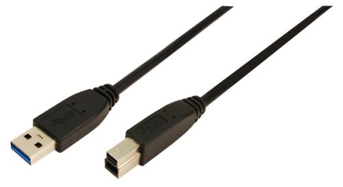 LogiLink USB 3.0 Csatlakozó kábel  A->B 2x male 3.00 méter