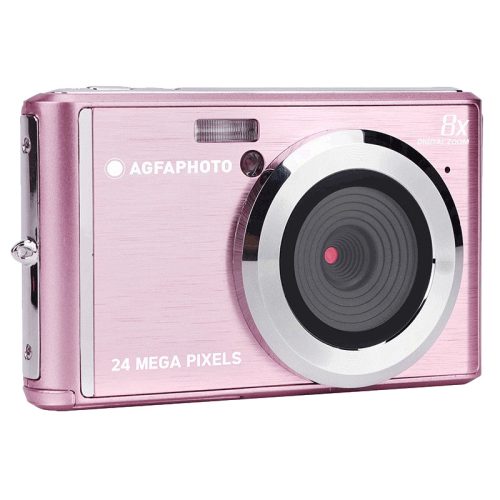 Agfaphoto Kompakt fényképezőgép - 24 Mp - 8x digitális zoom - Lítium akkumulátor - Pink