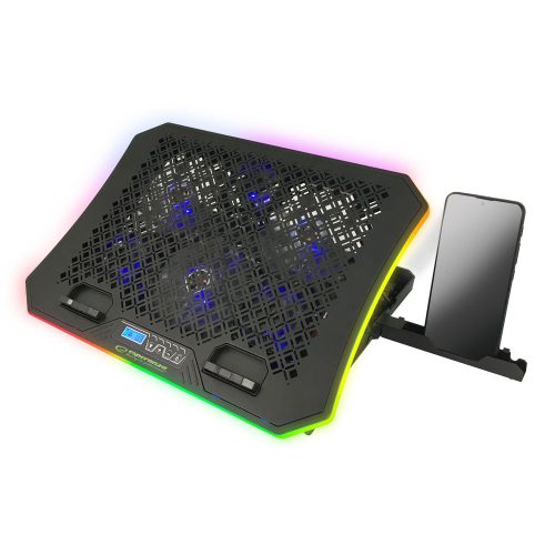 Esperanza Galerne RGB Gamer Notebook hutopad mobiltelefon tartóval