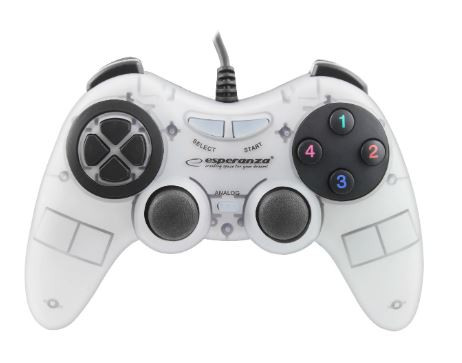 ESPERANZA GAMEPAD PC USB FIGHTER FEHÉR