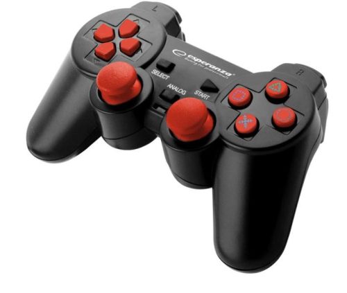 ESPERANZA GAMEPAD PS3/PC USB TROOPER FEKETE/PIROS