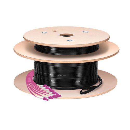 LogiLink Fiber törzskábel U-DQ(ZN)BH, 8 eres multimódusú OM4,120 m, LC/UPC - LC/UPC