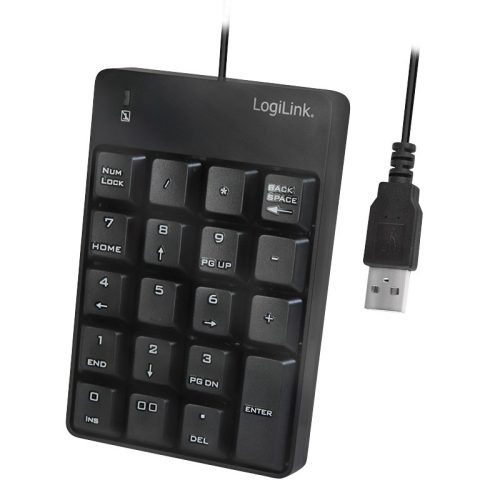 Logilink Billentyűzet USB csatlakozással, 19 gomb