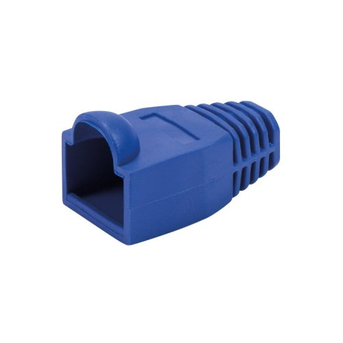 Logilink RJ45 feszültségmentesítő védőburkolat, 6,5 mm, kék, 50 db