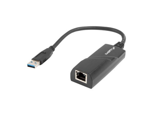 LANBERG USB">RJ45 ETHERNET ADAPTER HÁLÓZATI KÁRTYA USB 3.0 1X RJ45 1GB KÁBEL