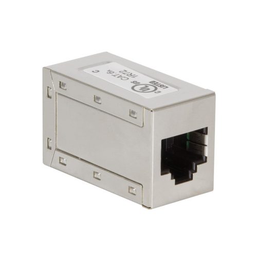 Logilink RJ45 Inline csatlakozó 1:1 Cat.6A, árnyékolt, fém