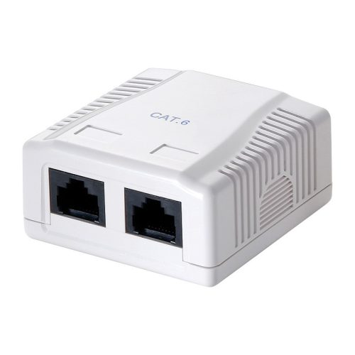 Logilink Cat.6 aljzat 2 x RJ45, fehér