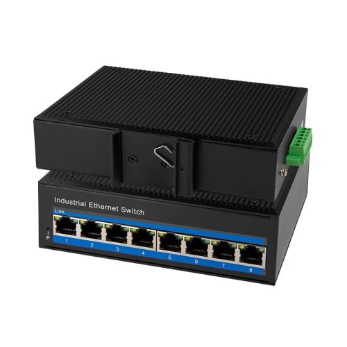 LogiLink Industrial Gigabit Ethernet PoE switch, 8 portos, 10/100/1000 Mbit/s