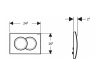 Geberit Nyomólap Delta 01 Fehér Basic 2 Mennyiséges