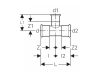 Geberit Mapress 54-22-54 Szűkített T-Idom