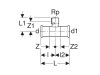 Geberit Mapress 18-1/2"-18 Bm T-Idom