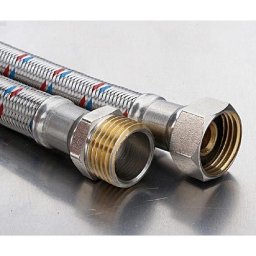 3/8"X3/8"X25 Kb Víz Bekötőcső Inox