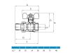 1/2" Kb Holl Golyóscsap Remer   10/120#