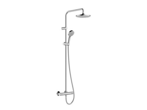 Hansgrohe Vernis Blend Showerpipe 200, 1 Jet, Termosztáttal, Króm