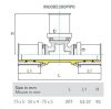 Comisa Press 75X5-50X4-75X5Mm Szűkített T-Idom