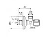 Schell 1/2"-1/2" Sarokszelep Szűrős Comfort - Csavarzat Nélkül
