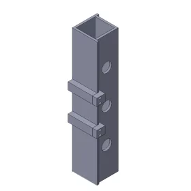   Metallkraft vezető gerenda 800mm-es 800mm-es ütközővel és egyengegő bélyeggel HBP 30 / 40 gépekhez