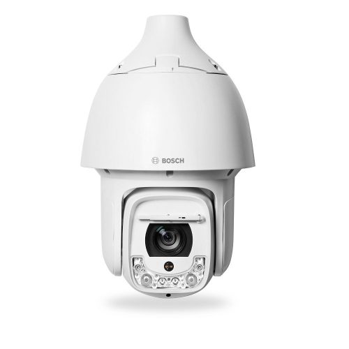 Bosch Autodome IP kamera. 4 Mpx-es, kültéri, ptz dome, 6,6 - 198 mm varifokális objektív, 30x motoros zoom, valós WDR, h