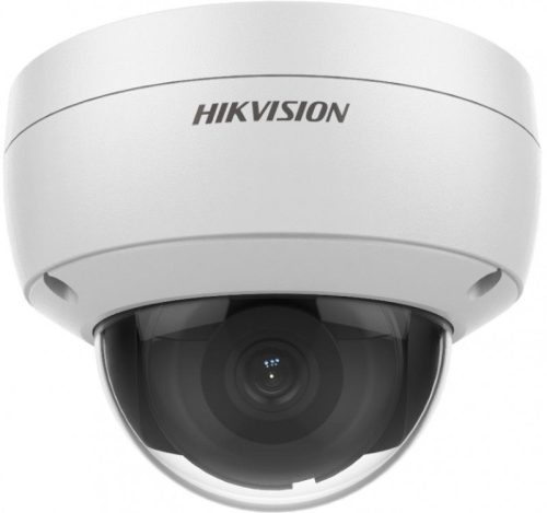 Hikvision AcuSense IP kamera. 8 Mpx-es, kültéri, dome, 2,8 mm fix objektív, valós WDR, VCA, objektumazonosítás, IK10, mi