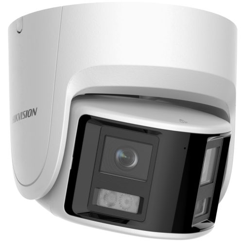 Hikvision ColorVU IP kamera. 6 Mpx-es, kültéri, panoráma, 2,8 mm fix objektív, valós WDR, VCA