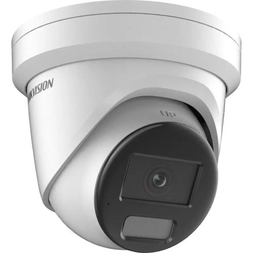 Hikvision Smart Hybrid Light IP kamera. 8 Mpx-es, kültéri, eyeball, 2,8 mm fix objektív, valós WDR, hibrid fény, VCA, mikrofon