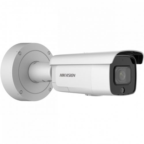 Hikvision AcuSense IP kamera. 8 Mpx-es, kültéri, kompakt, 2,8 - 12 mm varifokális objektív, 4x motoros zoom, valós WDR,