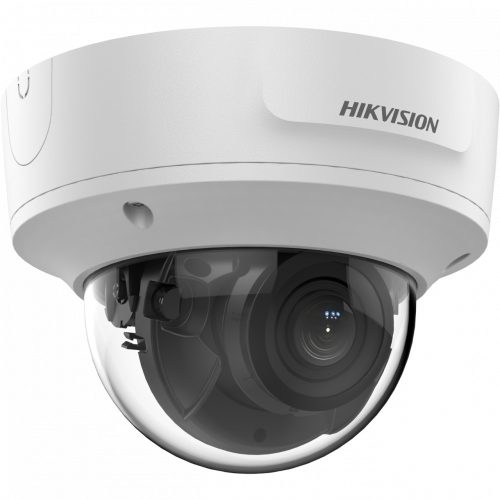 Hikvision IP kamera. 8 Mpx-es, kültéri, dome, 2,8 - 12 mm varifokális objektív, 4x motoros zoom, valós WDR, VCA, IK10, P