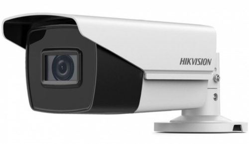 Hikvision Analóg HD kamera. 5 Mpx-es, kültéri, kompakt, 2,7 - 13,5 mm varifokális objektív, 4x motoros zoom