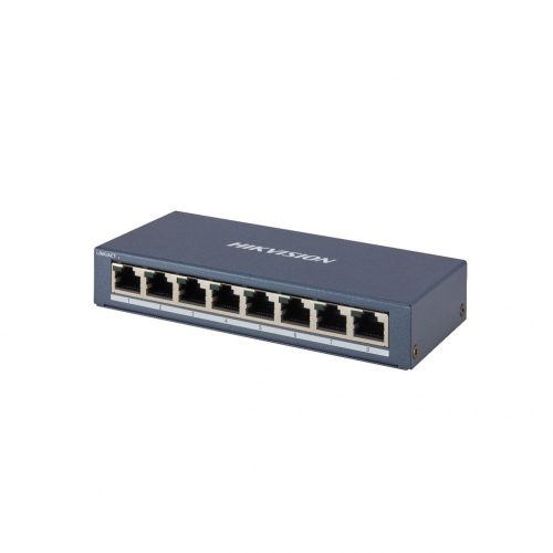 Hikvision switch DS-3E0508-E(B), beltéri, asztali, nem menedzselhető, Gigabit LAN port 8