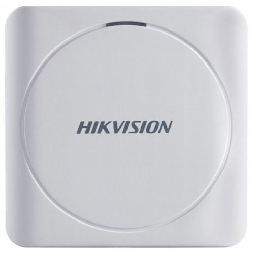 Hikvision, Kártyaolvasó, 125 KHz, EM-ID, Wiegand 26/34 bit, kültéri