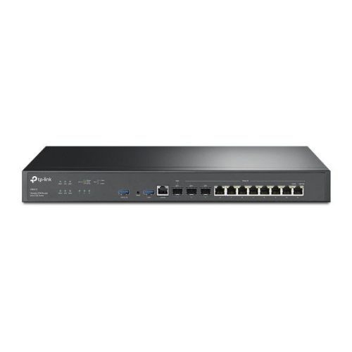 TP-Link ER8411 Vezetékes VPN Router, beltéri, 19” rackbe szerelhető, 802.11a/b/g/n/ac/ax, Gigabit LAN port 8 db, SFP por