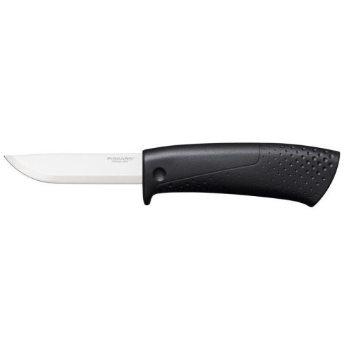 Fiskars 1023617 kés építőipari munkákhoz, tokba épített élezőve