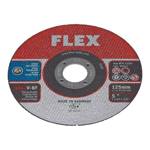 Flex TSC Inox VE10 Vágótárcsa, rozsdamentes acélhoz, 125 mm, 10 darab