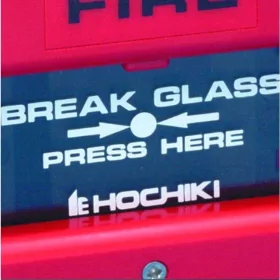   Hochiki KAC/G/HE címezhető / hagyományos kézi jelzésadó kiegészítő, beltéri, üveglap, Hochiki logóval