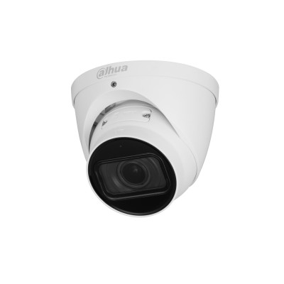 Dahua WizSense IP kamera. 2 Mpx-es, kültéri, eyeball, 2,7 - 13,5 mm varifokális objektív, 5x motoros zoom, valós WDR, VC