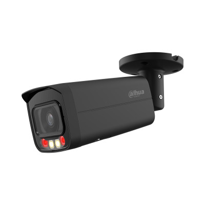 Dahua WizSense IP kamera. 4 Mpx-es, kültéri, kompakt, 3,6 mm fix objektív, valós WDR, hibrid fény, VCA, objektumazonosít
