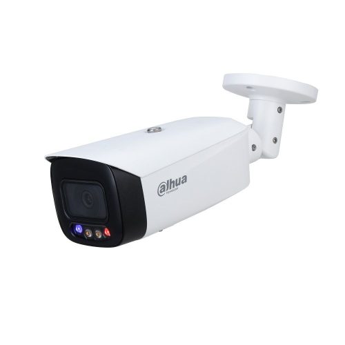 Dahua WizSense IP kamera. 5 Mpx-es, kültéri, kültéri, 2,8 mm fix objektív, valós WDR, hibrid fény, VCA, objektumazonosít