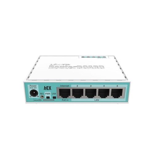 MikroTik router hEX RB750Gr3, beltéri, asztali, Gigabit LAN port 5 db