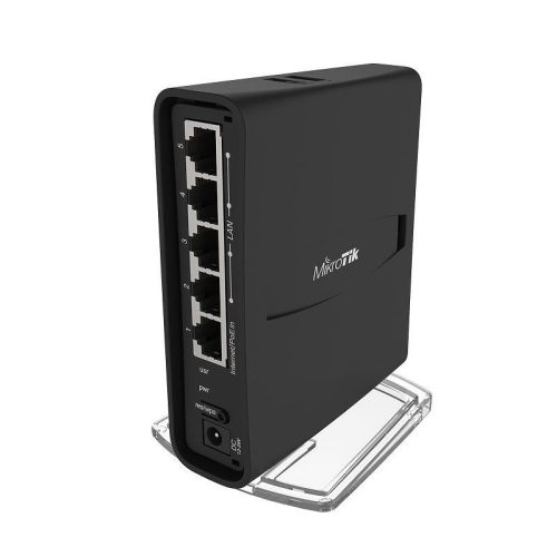 MikroTik hAP ac² WiFi router RBD52G-5HacD2HnD-TC, beltéri, 2.4 GHz / 5 GHz, 300 Mbps, 867 Mbps, 802.11b/g/n, Gigabit LAN port 5 db