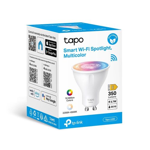 TP-Link LED Izzó Wi-Fi-s GU10 váltakozó színekkel Spotlight TAPO L630