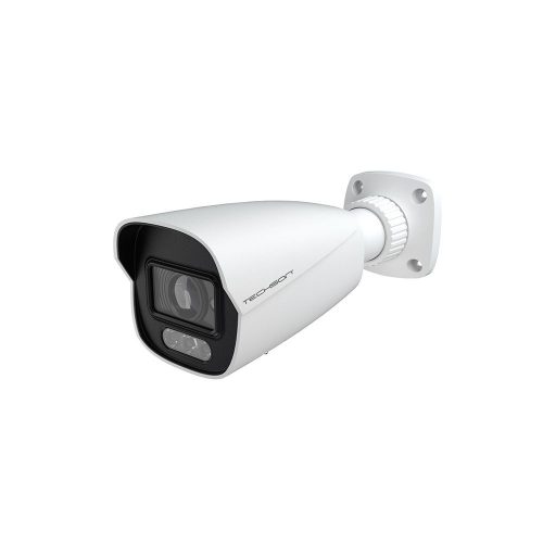 Techson SmartStart IP kamera. 2 Mpx-es, kültéri, kompakt, 2,8 - 12 mm varifokális objektív, 4x motoros zoom, valós WDR,
