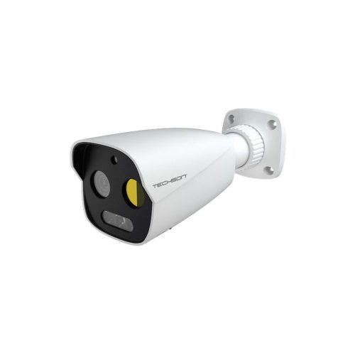 Techson SmartPro IP hőkamera. 5 Mpx-es, kültéri, kompakt, 3 mm hőkamera-objektív, 4 mm fix normál objektív, valós WDR, V