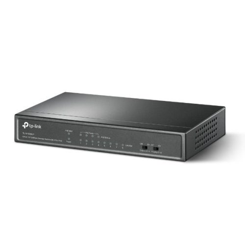 TP-Link TL-SF1008LP PoE Switch, beltéri, asztali, 802.3af, nem menedzselhető, PoE port 4, 10/100 LAN port 8