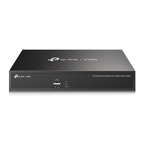 TP-Link 8 csatornás IP NVR, 5 Mpx, H.265, VCA, 1 HDD, 4K monitorkimenet