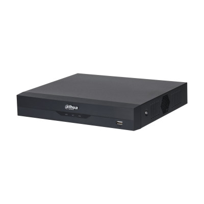 Dahua WizSense 16+8 csatornás analóg HD DVR, 5 Mpx, H.265, VCA,  Arcfelismerés, 1 HDD, 4K monitorkimenet