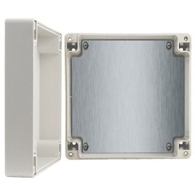   Pulsar, kültéri doboz, 160 x 160 x 90 mm, IP65, műanyag, univerzális, bézs