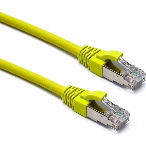 Excel CAT6a beltéri patchkábel, 0,3 m, sárga